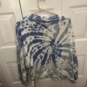 Blue/green Tye dye sweatshirt